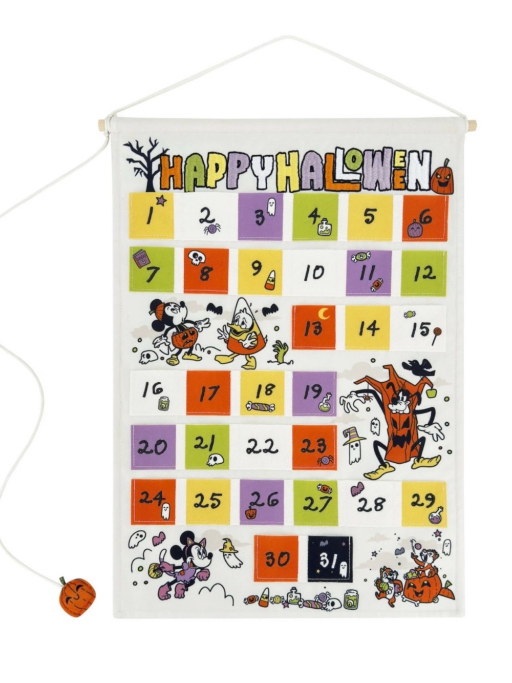 Celebrate Together Disney's Mickey Mouse &Friends Halloween Countdown Wall Decor